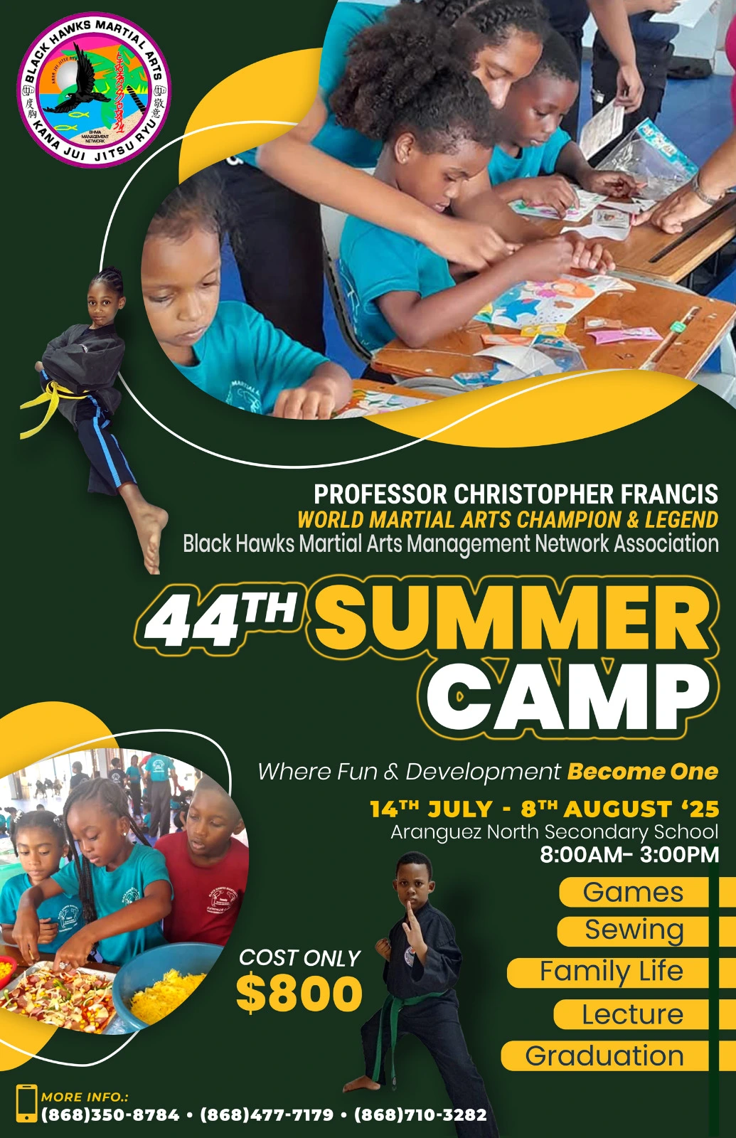 Black Hawk Martial Arts Summer Camp 2025